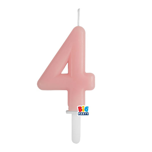 BIG PARTY CANDELA TINY PLUMP ROSA BABY 4 CM.7