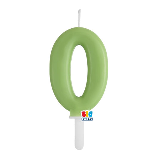 BIG PARTY CANDELA TINY PLUMP VERDE OLIVA 0 CM.7