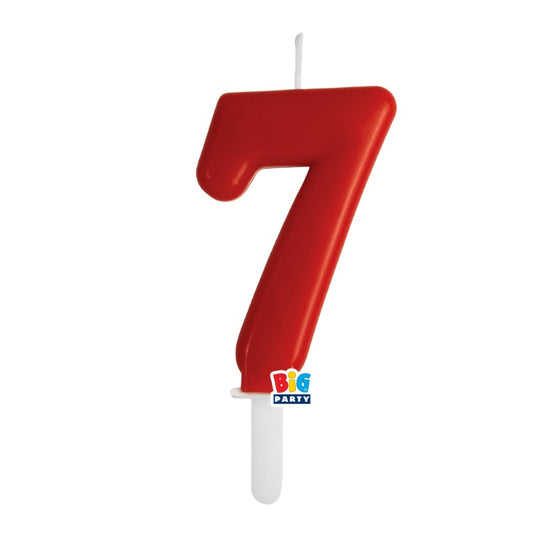 BIG PARTY CANDELA TINY PLUMP ROSSO 7 CM.7