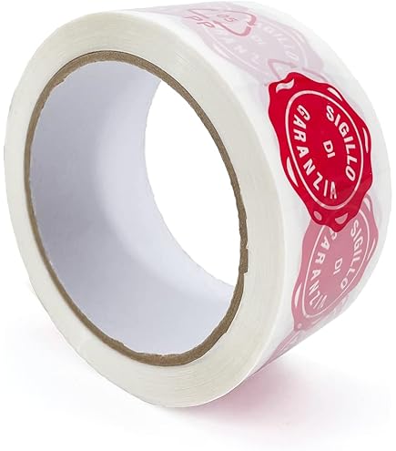 NASTRO ADESIVO PER IMBALLAGGIO SCRITTA SIGILLO DI GARANZIA MM50X50MT