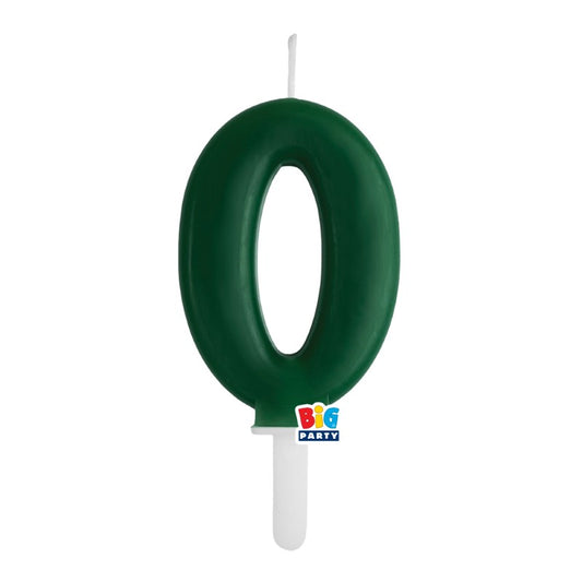 BIG PARTY CANDELA TINY PLUMP VERDE FORESTA 0 CM.7