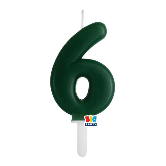 BIG PARTY CANDELA TINY PLUMP VERDE FORESTA 6 CM.7