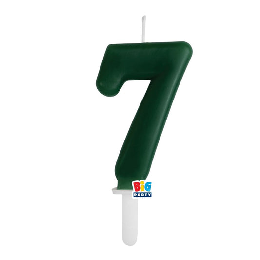 BIG PARTY CANDELA TINY PLUMP VERDE FORESTA 7 CM.7