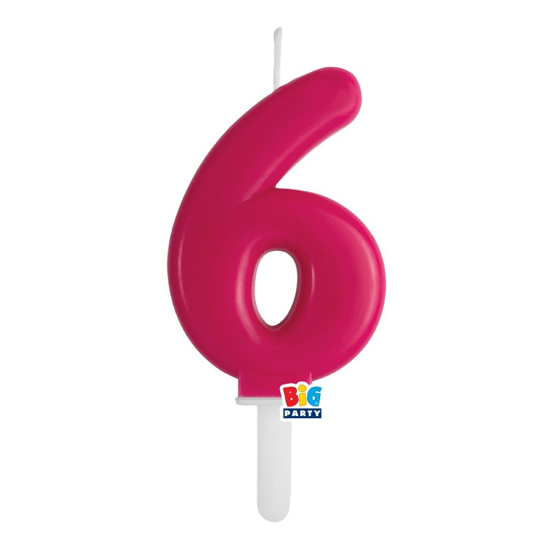 BIG PARTY CANDELA TINY PLUMP CHERRY 6 CM.7