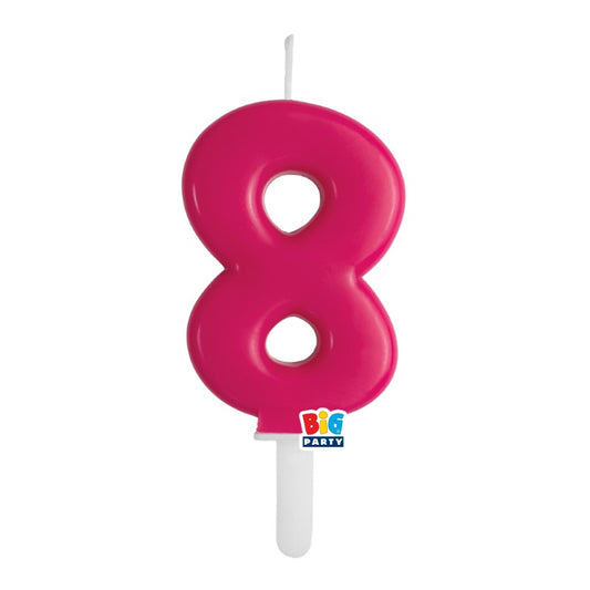 BIG PARTY CANDELA TINY PLUMP CHERRY 8 CM.7