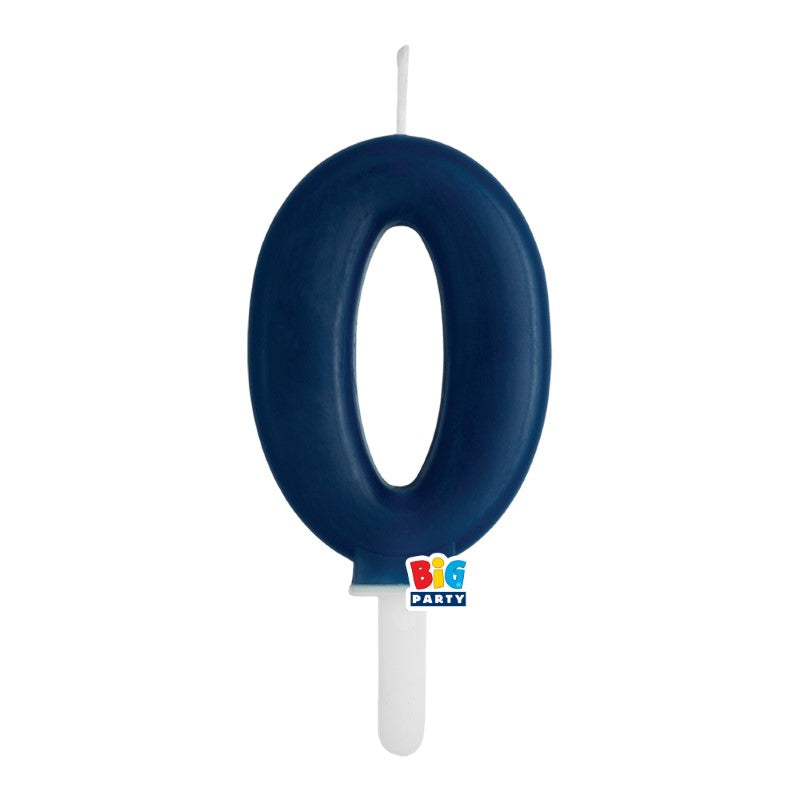 BIG PARTY CANDELA TINY PLUMP BLU NAVY 0 CM.7