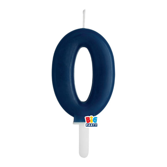 BIG PARTY CANDELA TINY PLUMP BLU NAVY 0 CM.7