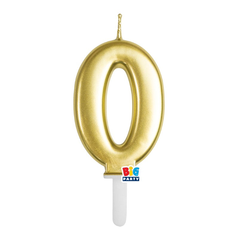 BIG PARTY CANDELA TINY PLUMP ORO METAL 0 CM.7