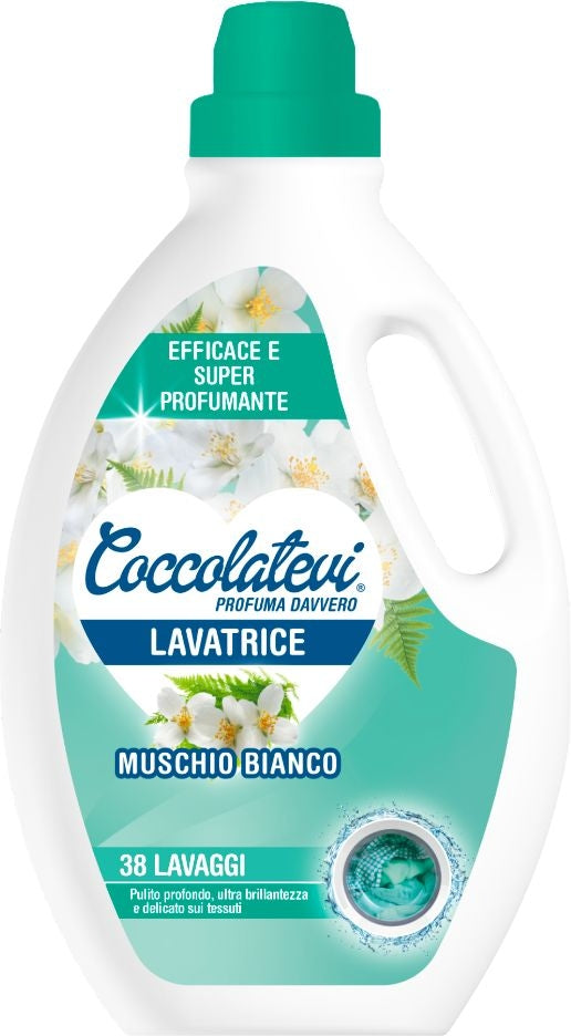 COCCOLATEVI LAVATRICE 1,520L 38 LAVAGGI MUSCHIO BIANCO