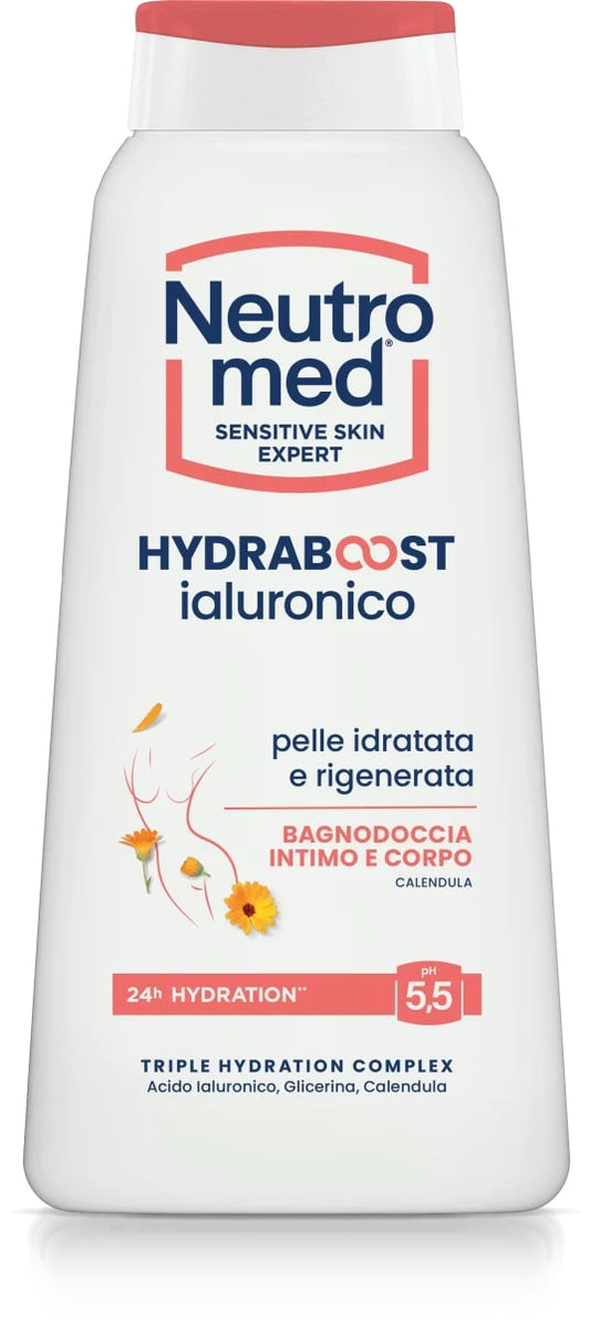 NEUTROMED SENSITIVE SKIN EXPERT BAGNODOCCIA 600ML HYDRABOOST IALURONICO INTIMO E CORPO CALENDULA
