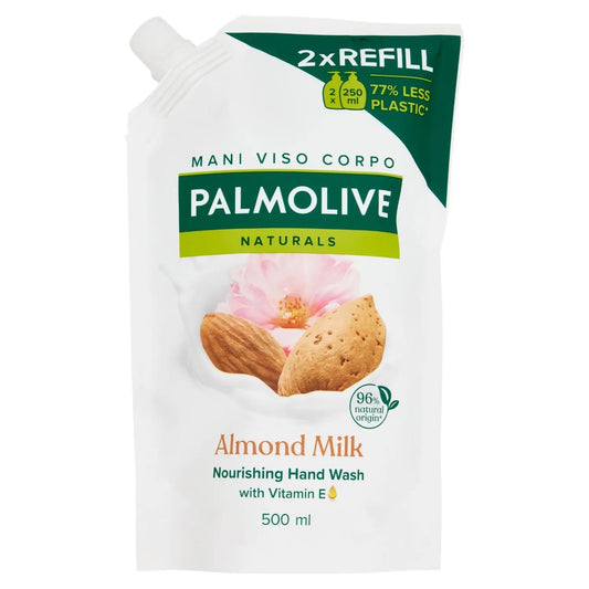 PALMOLIVE SAPONE LIQUIDO ECORICARICA 500ML MANDORLA E LATTE
