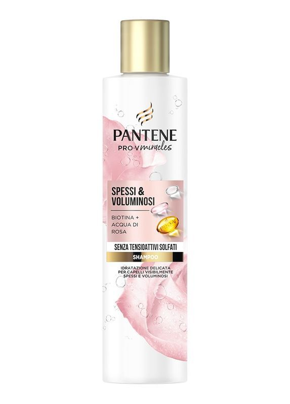 PANTENE MIRACLES SHAMPOO 225ML SPESSI & VOLUMINOSI BIOTINA + ACQUA DI ROSA