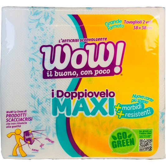 WOW TOVAGLIOLI DOPPIOVELO MAXI 2 VELI 38X38 DECORATI