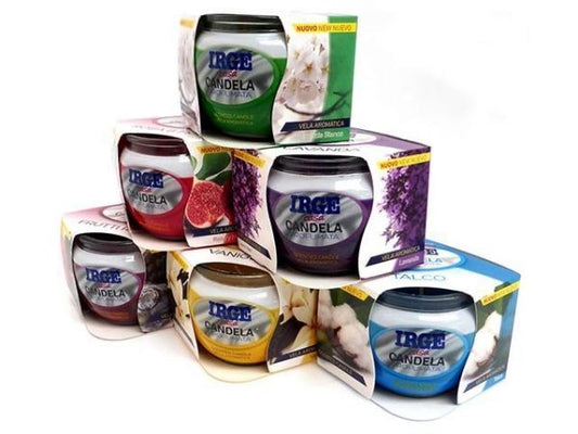 IRGE CASA CANDELA PROFUMATA VASETTO VETRO 70GR ASSORTITA