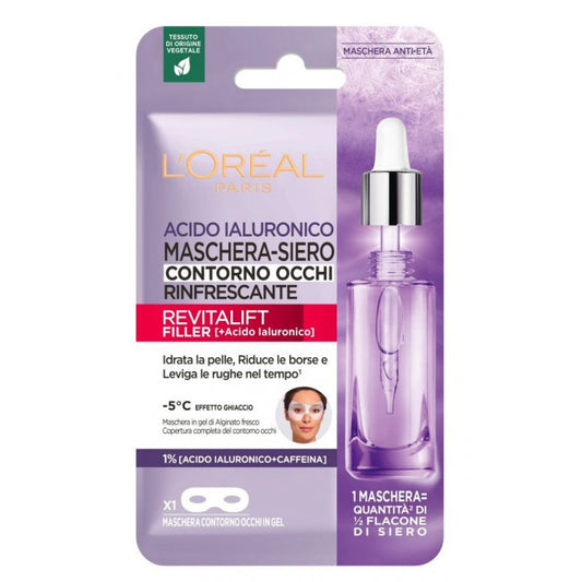 L'OREAL REVITALIFT FILLER+ACIDO IALURONICO MASCHERA-SIERO CONTORNO OCCHI RINFRESCANTE IN GEL 11G
