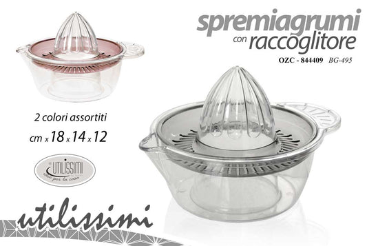 GICOS SPREMIAGRUMI CON RACCOGLITORE CM.18X14X12 2 COLORI ASSORTITI OZC-844409