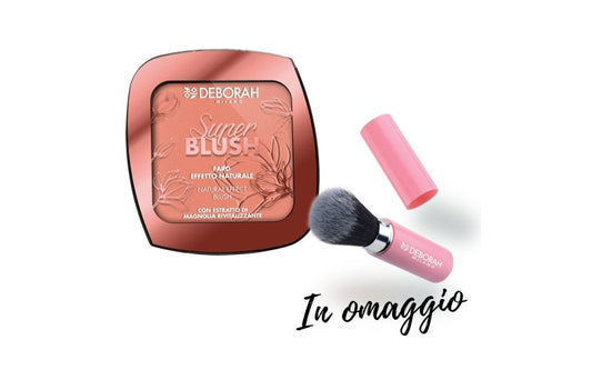DEBORAH SUPER BLUSH FARD EFFETTO NATURALE 02 + PENNELLO IN OMAGGIO