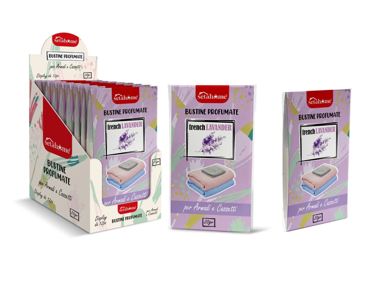 SETABLU HOME BUSTINE PROFUMATE PER ARMADI E CASSETTI 20GR FRENCH LAVENDER