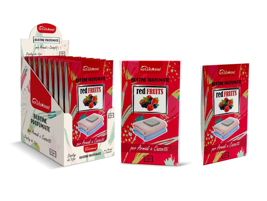 SETABLU HOME BUSTINE PROFUMATE PER ARMADI E CASSETTI 20GR RED FRUITS