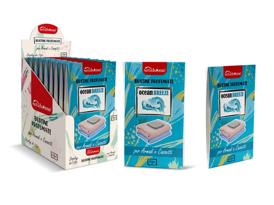 SETABLU HOME BUSTINE PROFUMATE PER ARMADI E CASSETTI 20GR OCEAN BREEZE