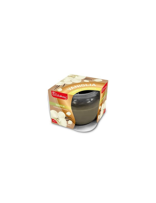 SETABLU HOME CANDELA PROFUMATA SHRINK IN VETRO 70GR VANILLA