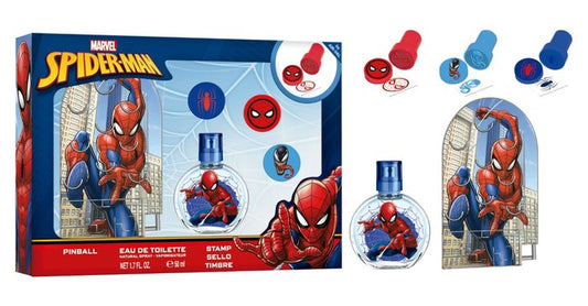 AIR VAL MARVEL SPIDERMAN CONFEZIONE EDT 50ML + PINBALL + SET TIMBRI
