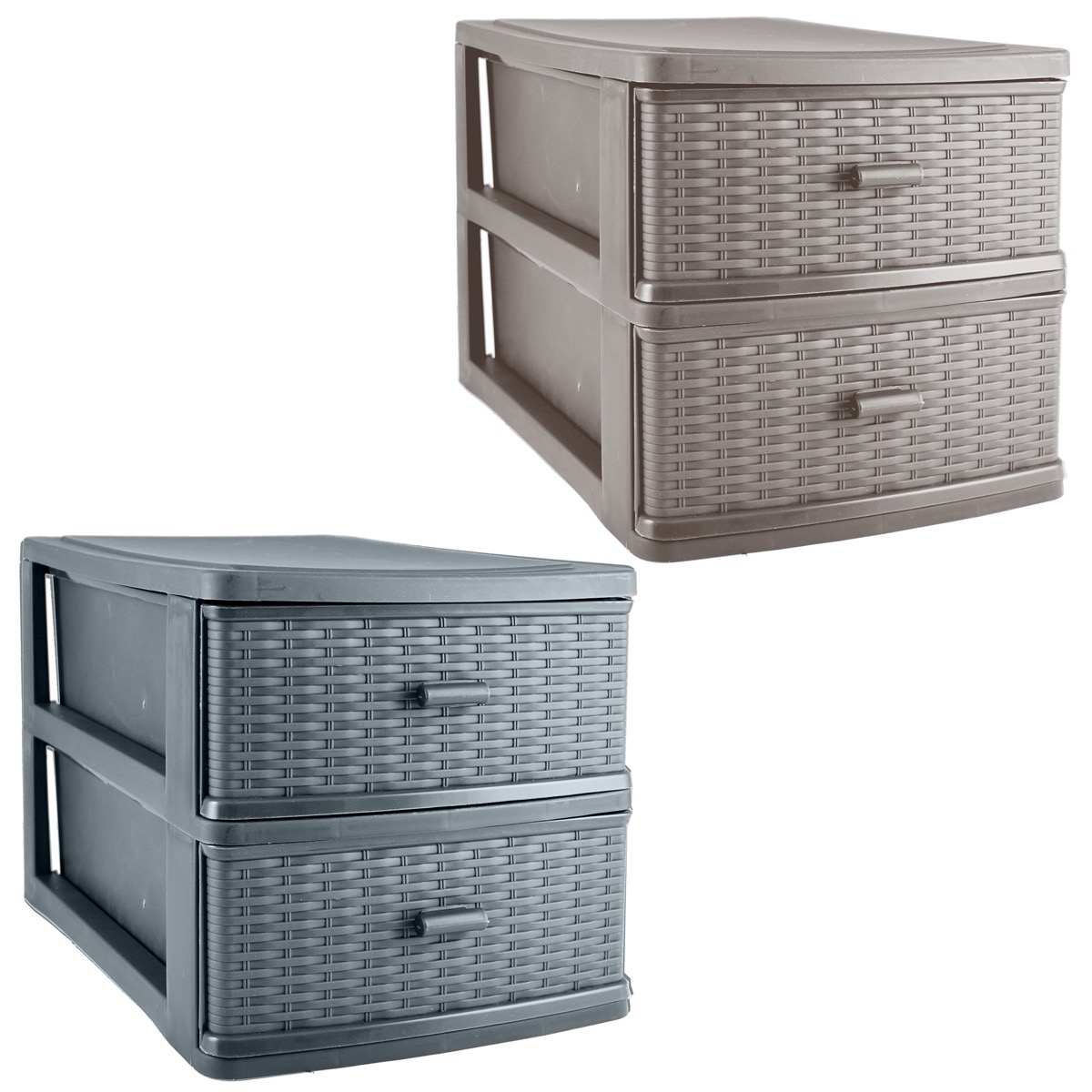 KASAVIVA CASSETTIERA RATTAN GRANDE CM.27X19X18 COLORI ASSORTITI