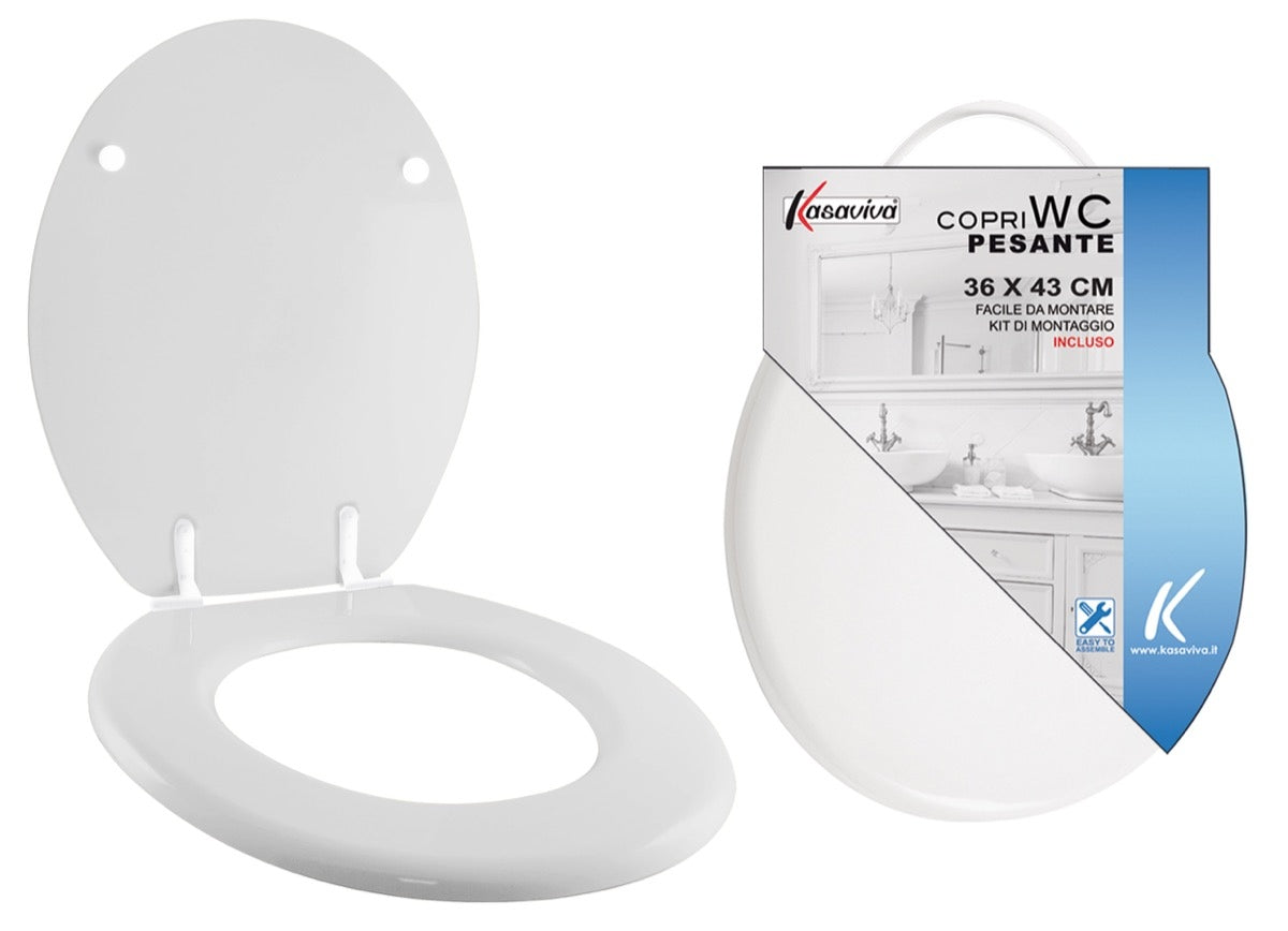 KASAVIVA COPRI WC PESANTE CM.36X43 BIANCO