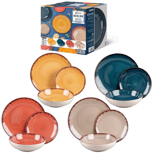 KASAVIVA BERLINO SERVIZIO PIATTI 12PZ ASSORTITO