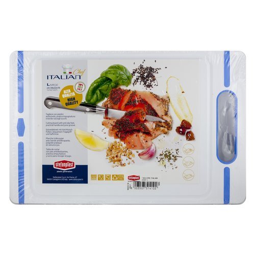 STEFANPLAST TAGLIERE ITALIAN CHEF S BIANCO/BLU CM.24X16X1 51213