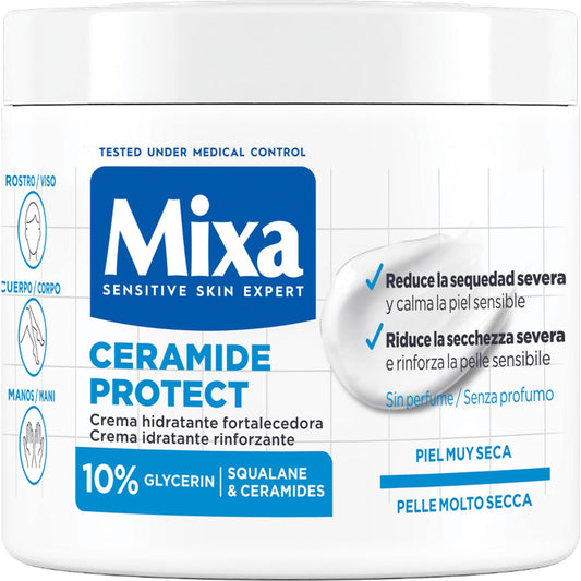 MIXA CERAMIDE PROTECT CREMA IDRATANTE RINFORZANTE PELLE MOLTO SECCA VASO 400ML