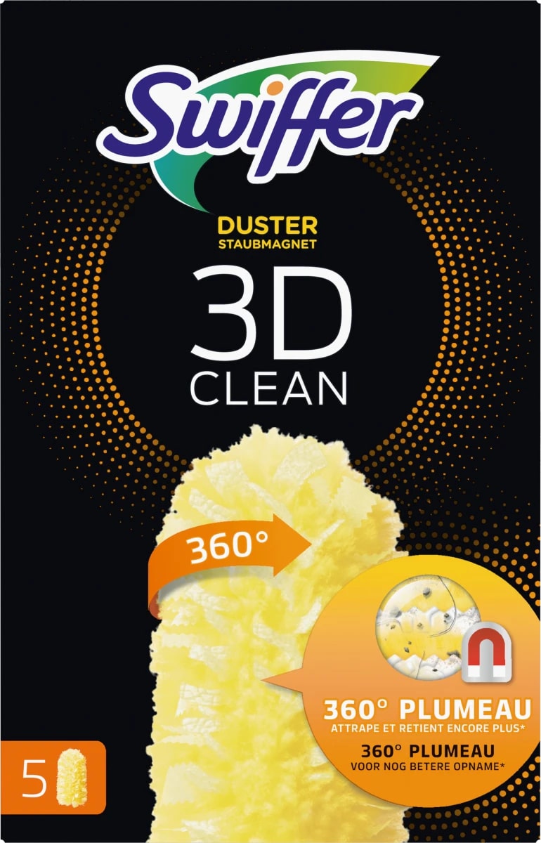 SWIFFER 3D CLEAN DUSTER STAUBMAGNET PIUMINI CATTURAPOLVERE X5