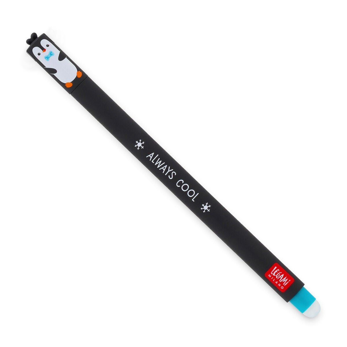 LEGAMI MILANO PENNA GEL CANCELLABILE 0,7MM PINGUINO ALWAYS COOL INCHIOSTRO TURCHESE