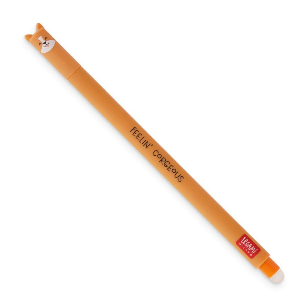 LEGAMI MILANO PENNA GEL CANCELLABILE 0,7MM VOLPE FEELIN' CORGEOUS INCHIOSTRO NERO