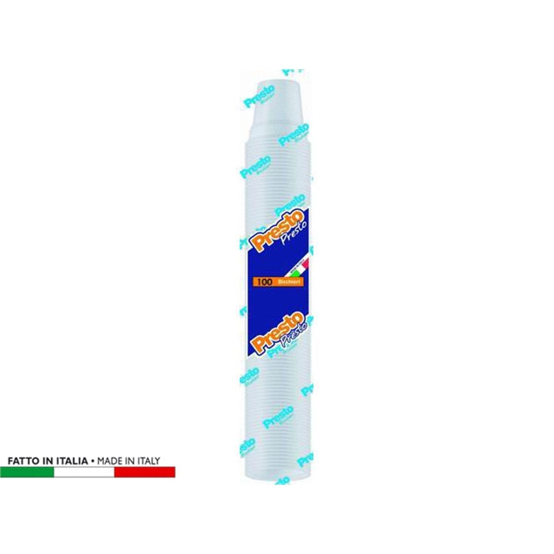 PRESTO PRESTO 100 BICCHIERI 80CC BIANCO