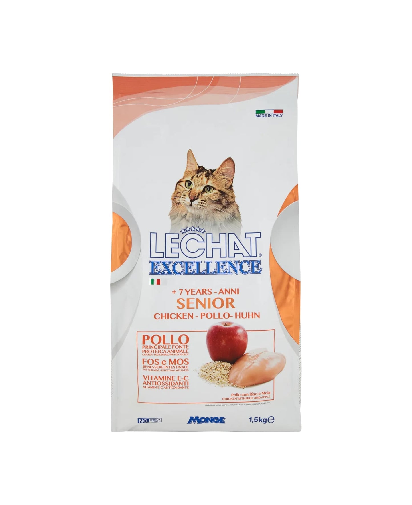 LECHAT EXCELLENCE CROCCANTINI 1,5KG +7 ANNI SENIOR POLLO