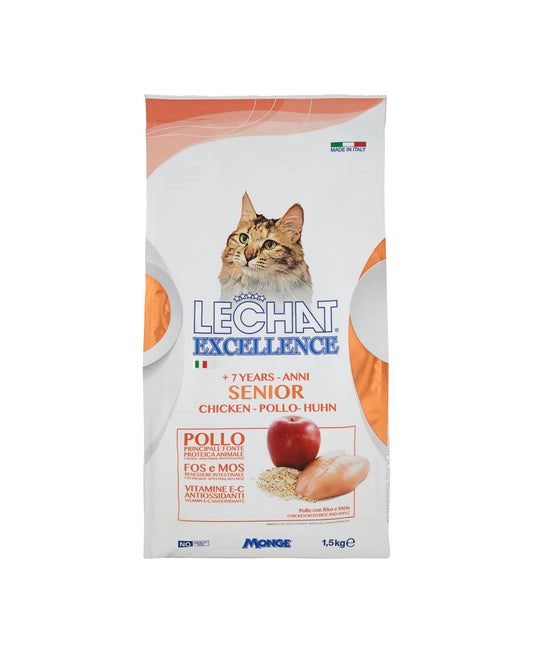 LECHAT EXCELLENCE CROCCANTINI 1,5KG +7 ANNI SENIOR POLLO