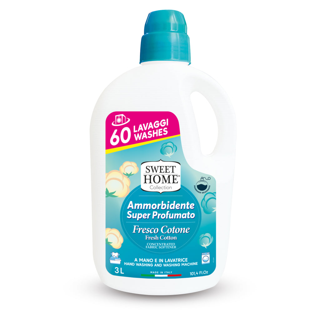 SWEET HOME AMMORBIDENTE SUPER PROFUMATO 3L 60 LAVAGGI FRESCO COTONE