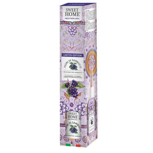SWEET HOME MEDITERRANEA PROFUMATORE AMBIENTE 100ML LIMITED EDITION FIORI DI SAMBUCO