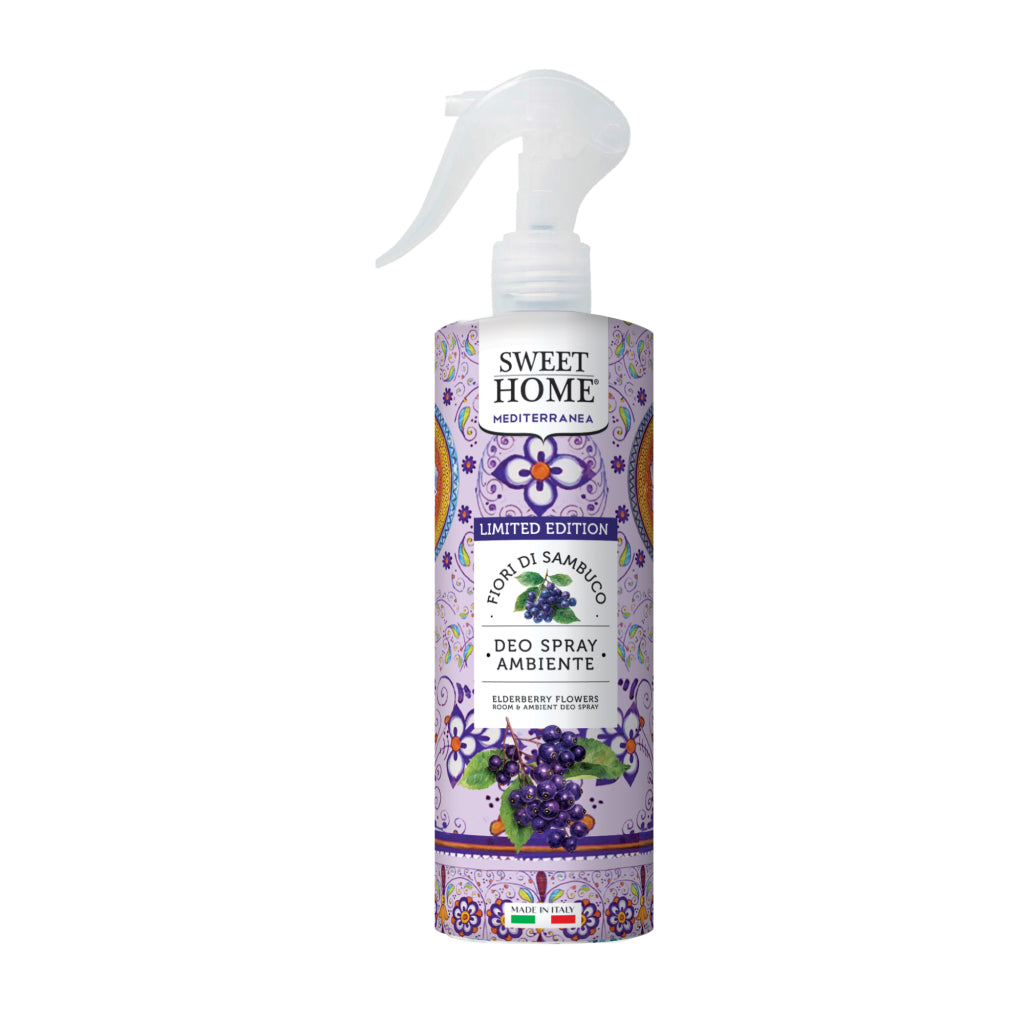 SWEET HOME MEDITERRANEA DEO SPRAY AMBIENTE 250ML LIMITED EDITION FIOR DI SAMBUCO