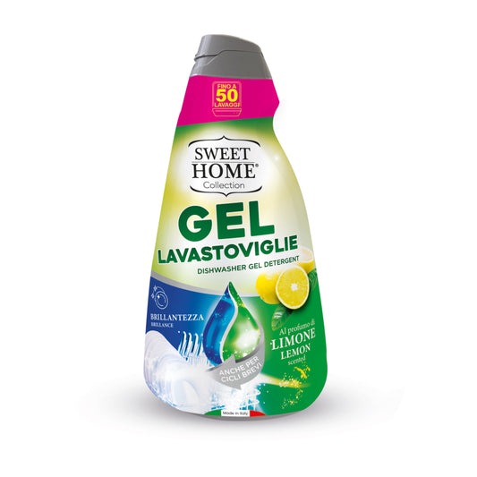 SWEET HOME COLLECTION GEL LAVASTOVIGLIE 50 LAVAGGI 1L LIMONE