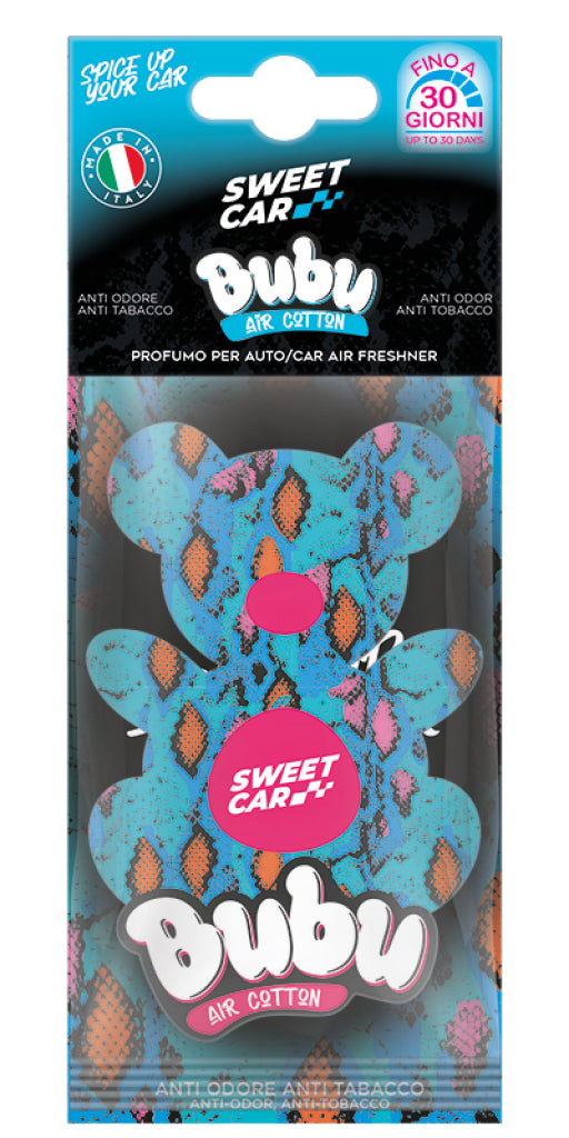 SWEET CAR BUBU PROFUMO AUTO IN CARTONFELTRO AIR COTTON