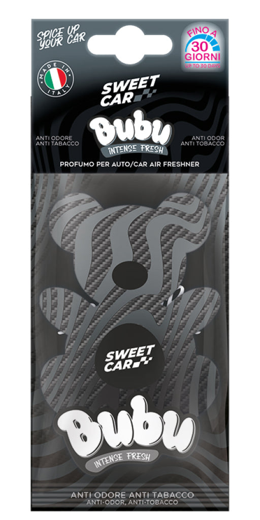 SWEET CAR BUBU PROFUMO AUTO IN CARTONFELTRO INTENSE FRESH