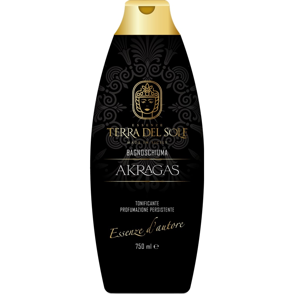 TERRA DEL SOLE BAGNOSCHIUMA ESSENZE D'AUTORE 750ML AKRAGAS TONIFICANTE PROFUMAZIONE PERSISTENTE
