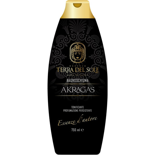 TERRA DEL SOLE BAGNOSCHIUMA ESSENZE D'AUTORE 750ML AKRAGAS TONIFICANTE PROFUMAZIONE PERSISTENTE
