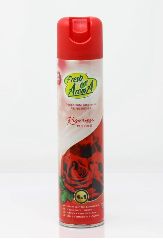 FRESH AROMA DEO SPRAY 3IN1 300ML ROSE ROSSE