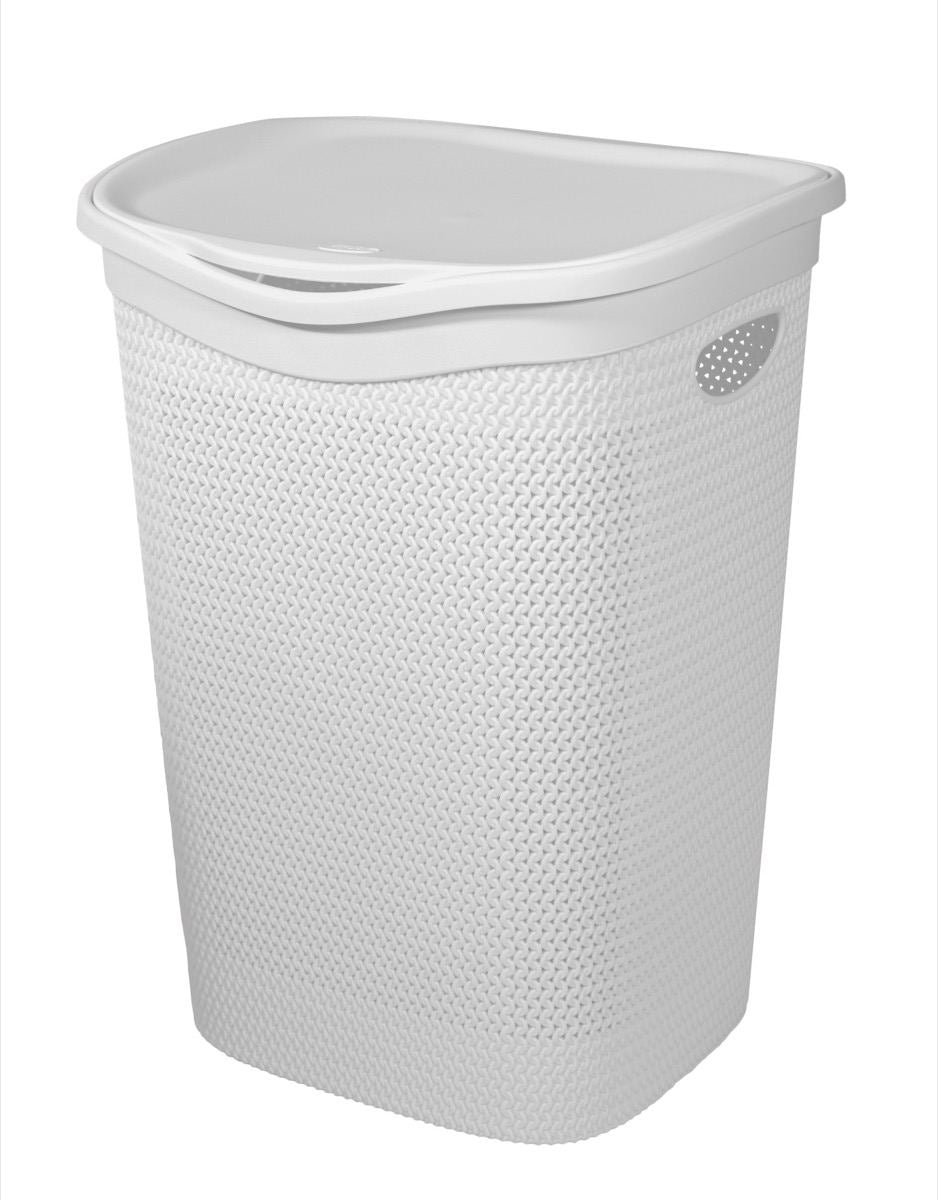 BELLI E FORTI INTRECCIO PORTABIANCHERIA 55LT BIANCO CM.37X39,5X54