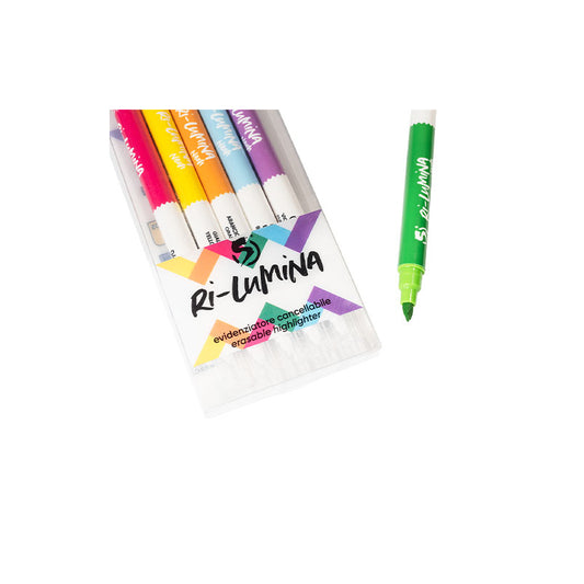 SPIL RI-LUMINA EVIDENZIATORE NEON CANCELLABILE 6PZ