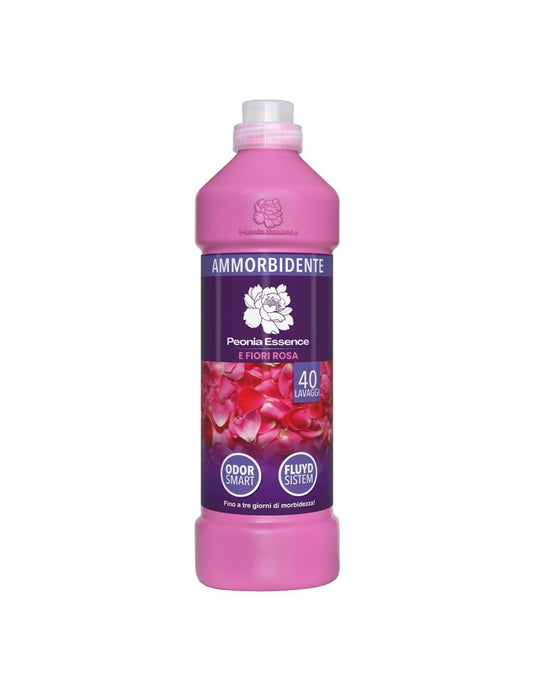 PEONIA ESSENCE DETERSIVO LAVATRICE 1L 33 LAVAGGI PEONIA E FIORI ROSA