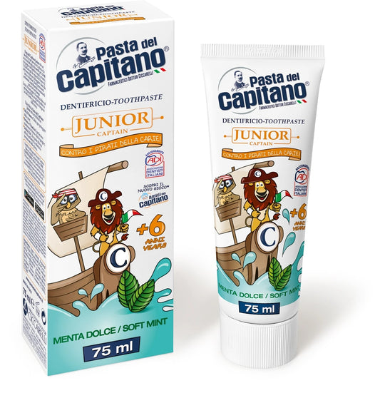 PASTA DEL CAPITANO DENTIFRICIO 75ML JUNIOR MENTA DOLCE +6 ANNI